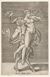 Satiro che porta una ninfa