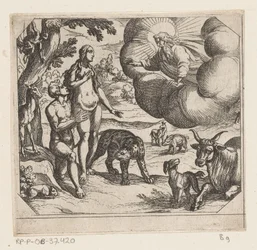 Adamo ed Eva nel paradiso terrestre