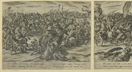 La morte di Camillo nella lotta tra Greci e Romani