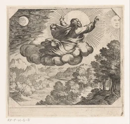 Dio crea il sole, la luna e le stelle