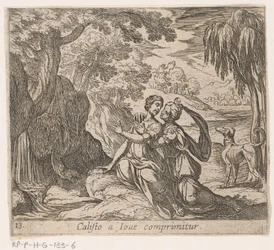Giove e Callisto (Calisto a Iove Comprimitur) (Metamorphoseon sive transformationum) (Metamorfosi di Ovidio)