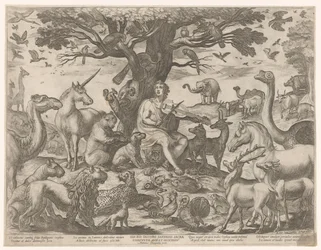 Orfeo incanta gli animali con la sua musica