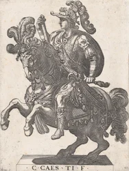 Tavola 4: Imperatore Gaio a cavallo, da 