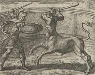 Teseo e il Minotauro Minotaurum Theseus vincit, da Le Metamorfosi