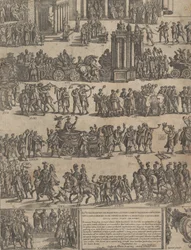 Trionfo di un imperatore romano lato sinistro