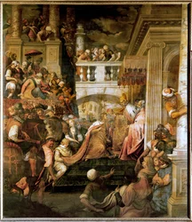 Incoronazione di Baudoin I, imperatore di Bisanzio (olio su tela)