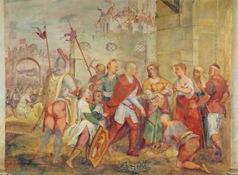 Jacopo Barbarigo libera la regina Margherita d