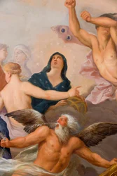 Minerva circondata dalle Arti e Scienze (dettaglio)