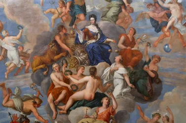 Regina Anna circondata da una schiera di virtù personificate (dettaglio)