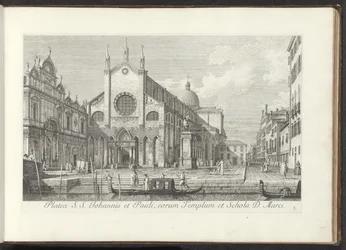 Vista della chiesa dei Santi Giovanni e Paolo a Venezia (serie: Vedute di edifici e piazze a Venezia)