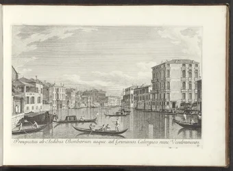 Veduta del Canal Grande, Palazzo Bembo e Palazzo Vendramin-Calergi a Venezia