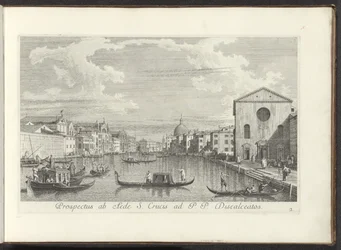 Veduta del Canal Grande, Santa Maria di Nazareth e San Simeone Piccolo a Venezia