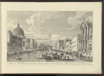 Veduta del Canal Grande, Santa Maria di Nazareth e San Simeone Piccolo a Venezia