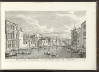 Veduta del Canal Grande e Palazzo Flangini, Venezia