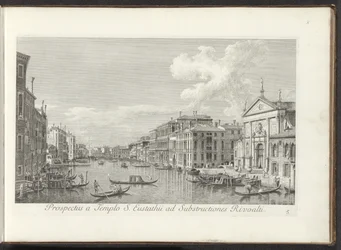 Vista del Canal Grande e della chiesa di San Stae a Venezia