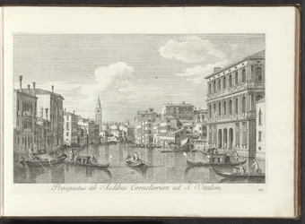 Vista del Canal Grande e della torre di San Vitale a Venezia