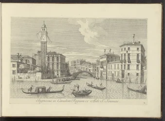 Veduta del Cannaregio e Palazzo Labia a Venezia