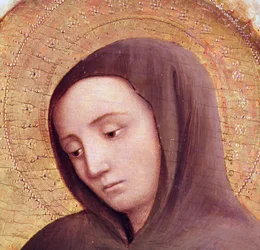 Testa di un santo dal polittico di San Girolamo, 1441 (tempera su tavola) (dettaglio)