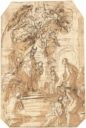 Presentazione della Vergine al Tempio [recto]