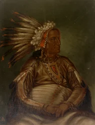 O-mata-ah-luta Red Plume, ca. 1887