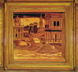 Pannello di intarsio dalla Grotta di Isabella d