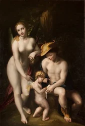 Venere con Mercurio e Cupido, La scuola dell