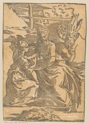 Santa riceve il Bambino Gesù