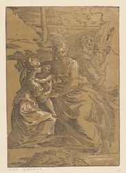 Santa riceve il Bambino Gesù