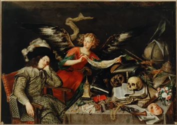 Il sogno del cavaliere (dipinto su tela)