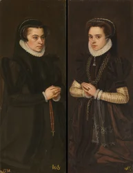 Margherita di Parma e Maria del Portogallo, moglie di Alessandro Farnese