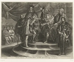Abdicazione di Carlo V; ingresso di Ferdinando a Gand nel 1635