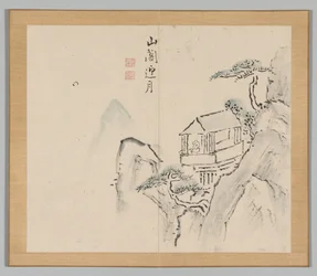 Doppio album di studi paesaggistici dopo Ikeno Taiga, Volume 2 foglio 31, XVIII secolo