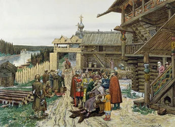 Corte di un principe feudale russo, 1908