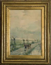 Paesaggio con persone