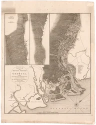 Mappa delle frontiere settentrionali della Georgia di Campbell