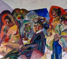 Compagnia al tavolo, 1916