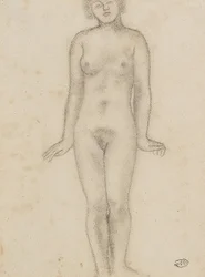 Aristide Maillol Studio per la scultura centrale delle tre ninfe
