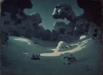 Macchie di luna nel bosco. Inverno, 1898-1908