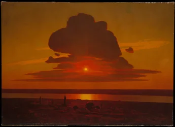 Tramonto rosso sul Dnieper