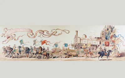 Celebrazione dei 50 anni del sistema ferroviario belga dal 1835 al 1885, 1886