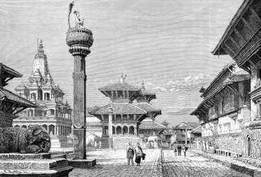 Templi a Patan, Nepal