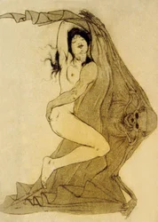 Illustrazione da I fiori del male, poesie di Charles Baudelaire, 1899