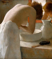 Donna che lava