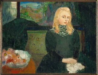 Gabrielle Vien da giovane (dipinto su tela)