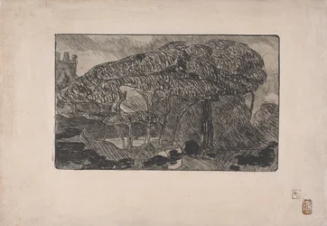 La Tempesta 1893 (acquaforte e acquaforte a cera molle)