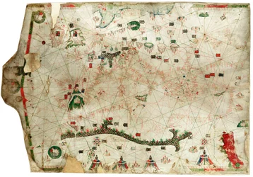 Carta del Mediterraneo che mostra il Nord Est Atlantico