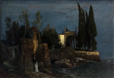 Villa sul mare, 1877 circa (olio su tela)