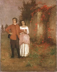 Arnold Böcklin con sua moglie
