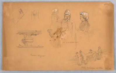 Schizzi architettonici e di figure