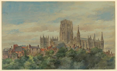 Disegno, Veduta della cattedrale di Durham, 1883